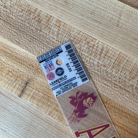 ARIZONA STATE UNIVERSITY Strip Decal Color Shock Collegiate - Picture 2 of 3